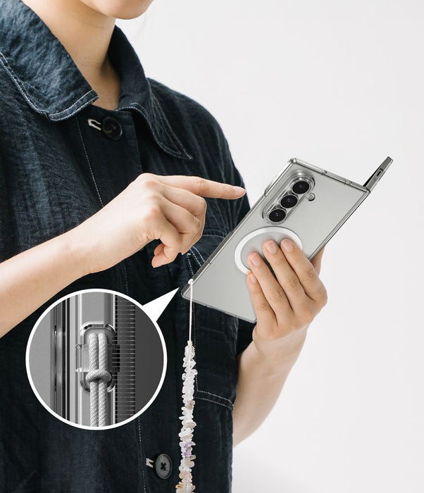 Ringke тънък магнитен калъф MagSafe за Samsung Galaxy Z Fold 8 - прозрачен