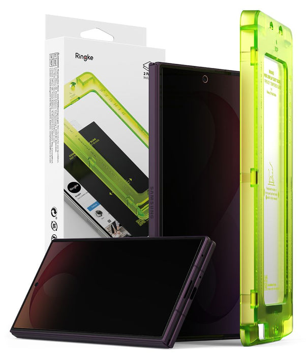 Стъклен протектор Ringke Easy Slide Privacy 360 за Samsung Galaxy Z Fold 8 Ultra, 2 броя, с твърда обвивка и капак.
