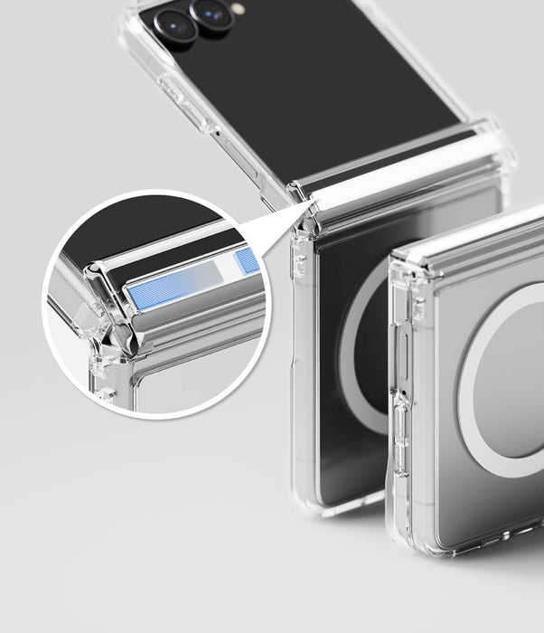 Ringke Fusion Flap Magnetic MagSafe калъф за Samsung Galaxy Z Flip 8 - прозрачен