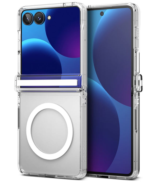 Ringke Fusion Flap Magnetic MagSafe калъф за Samsung Galaxy Z Flip 8 - прозрачен