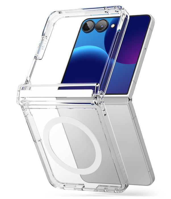 Ringke Fusion Flap Magnetic MagSafe калъф за Samsung Galaxy Z Flip 8 - прозрачен