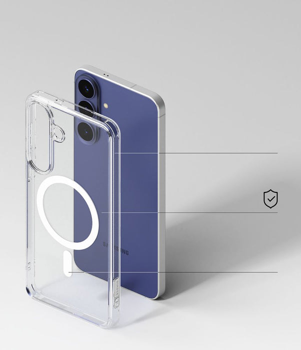 Калъф Ringke Fusion MagSafe за Samsung Galaxy S26 FE - прозрачен