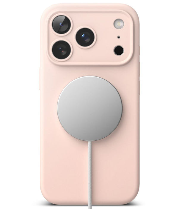 Силиконов калъф Ringke MagSafe за iPhone 18 Pro Max - розов