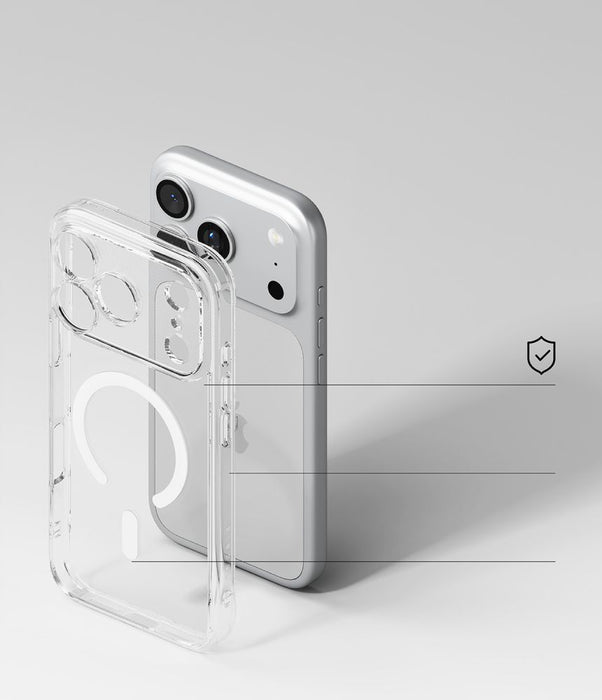 Ringke Fusion Magnetic MagSafe калъф за iPhone 18 Pro / 17 Pro - прозрачен