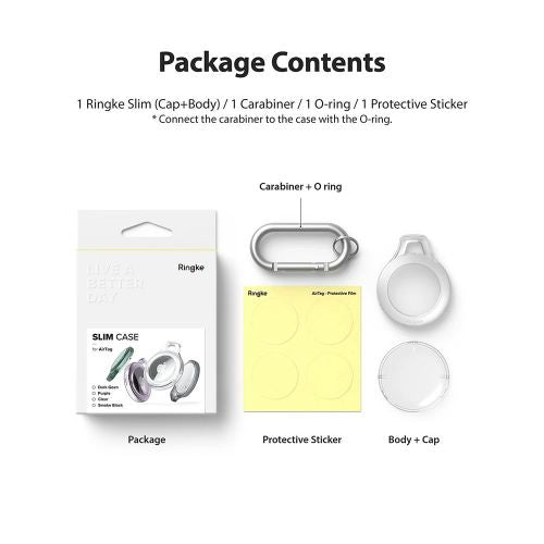 Ringke AirTag Case Slim Smoke Black