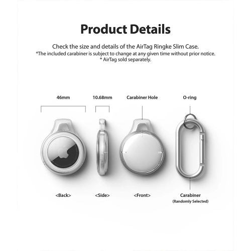 Ringke AirTag Case Slim Smoke Black