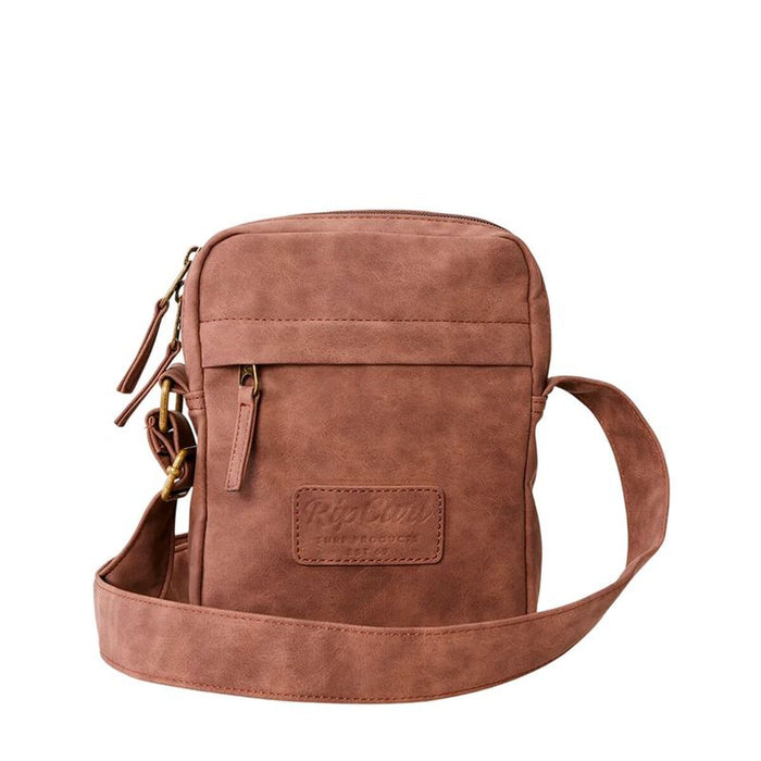 Чанта за Рамо Rip Curl Classic Leazard No Idea Pouch Кафяв