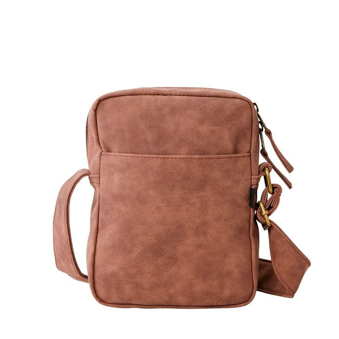 Чанта за Рамо Rip Curl Classic Leazard No Idea Pouch Кафяв
