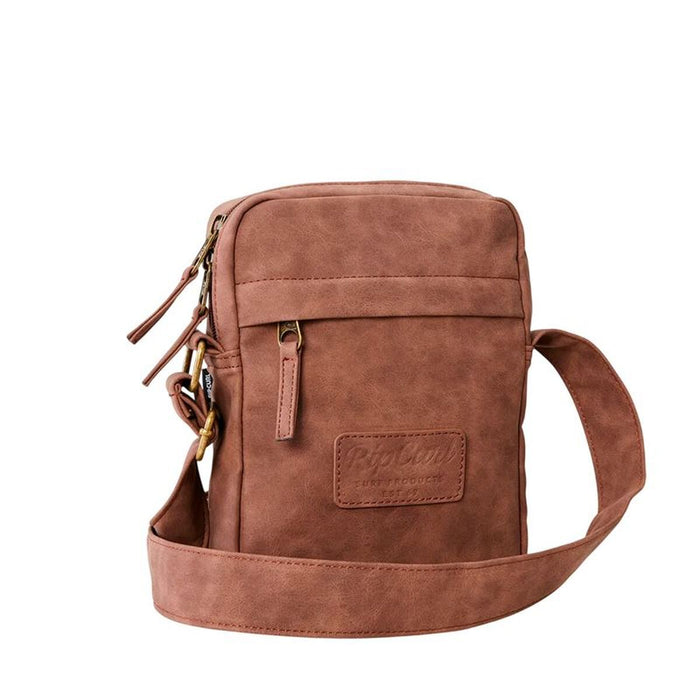 Чанта за Рамо Rip Curl Classic Leazard No Idea Pouch Кафяв