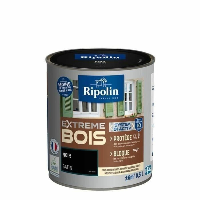 Грундова Боя Ripolin noir Сатиниран 500 ml