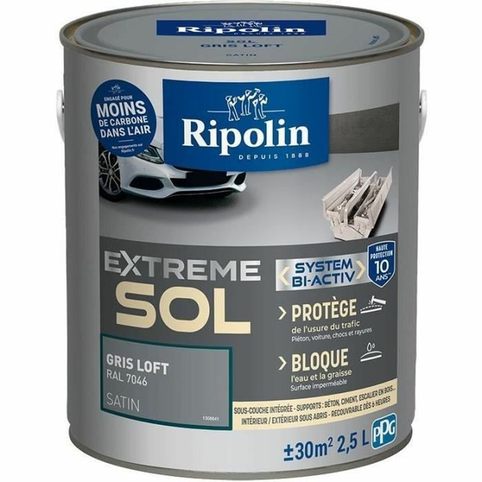 Грундова Боя Ripolin Сив Сатиниран 2,5 L