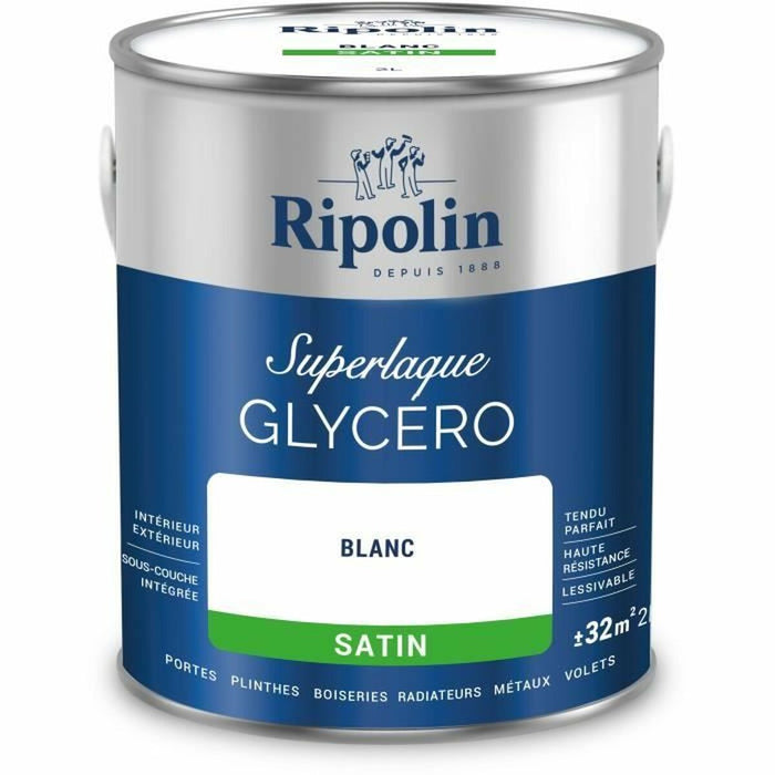 Грундова Боя Ripolin 447559 Бял Сатиниран 2 L
