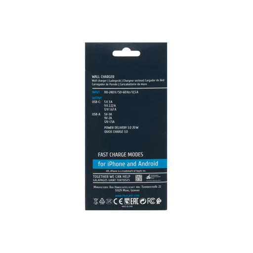 RIVA CASE 220V 20W USB + TYPE-C PS4102 W00