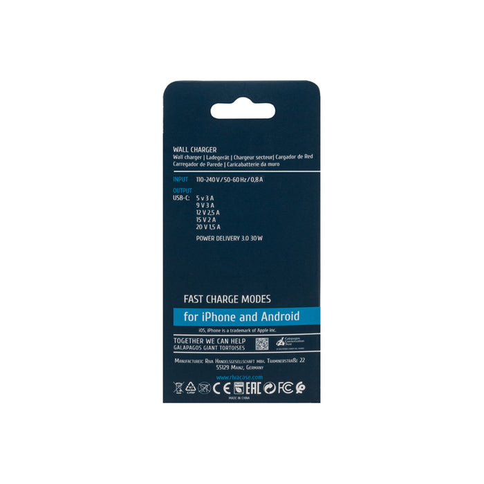 ЗАРЯДНО 220V 30W PD3.0 TYPE-C PS4193 W00