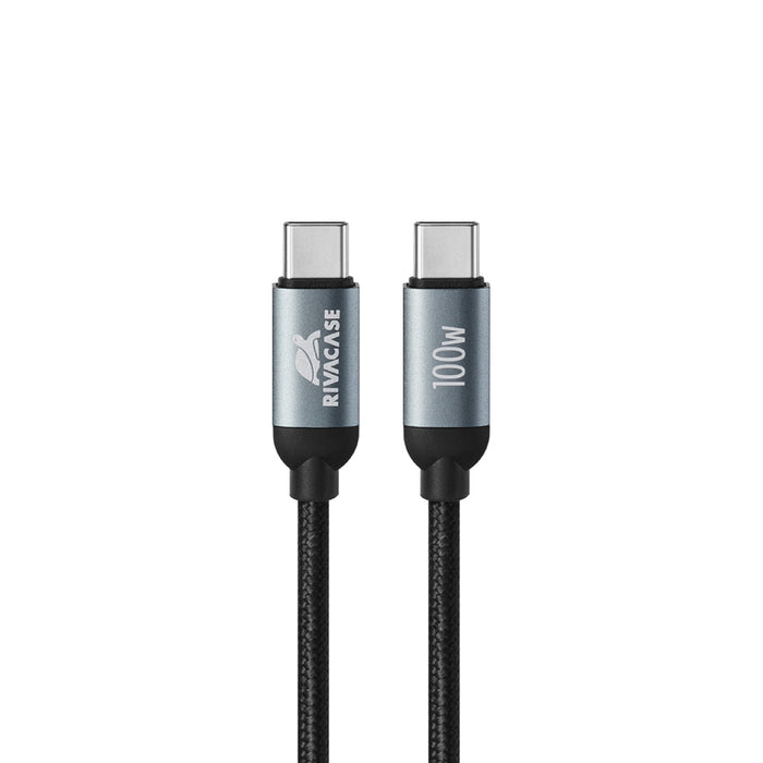Кабел RIVACASE USB-C 1.2 m 100W PS6115 BK12