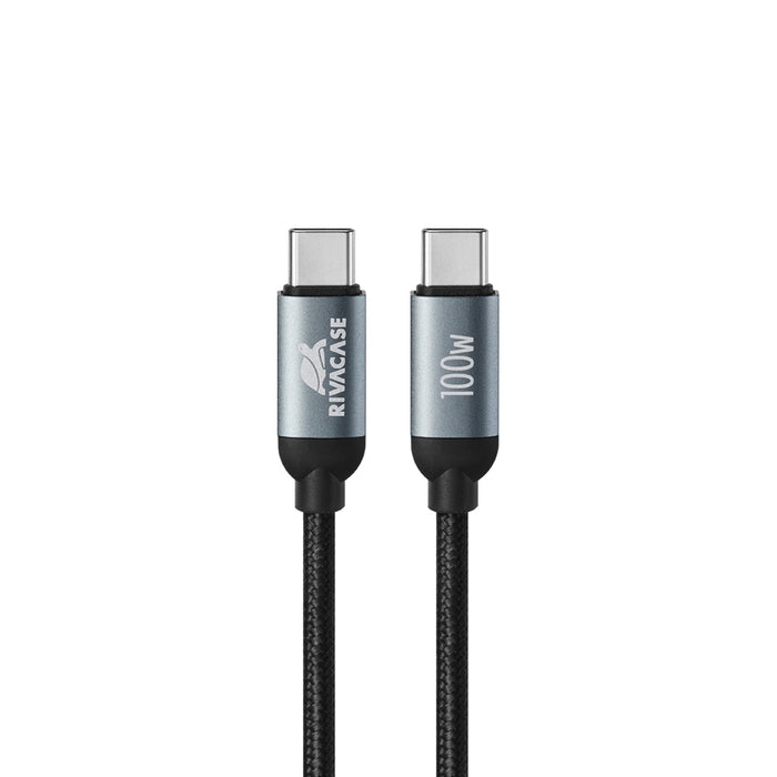 Кабел RIVACASE USB-C 2.1 m 100W PS6115 BK21
