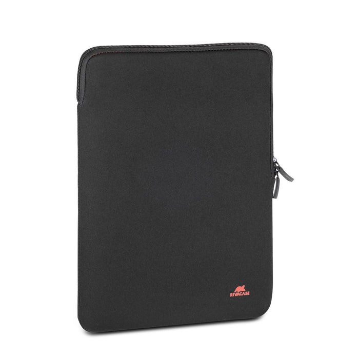 RIVACASE Antishock 5221 MacBook 13 калъф, вертикален, черен, двойни ципове