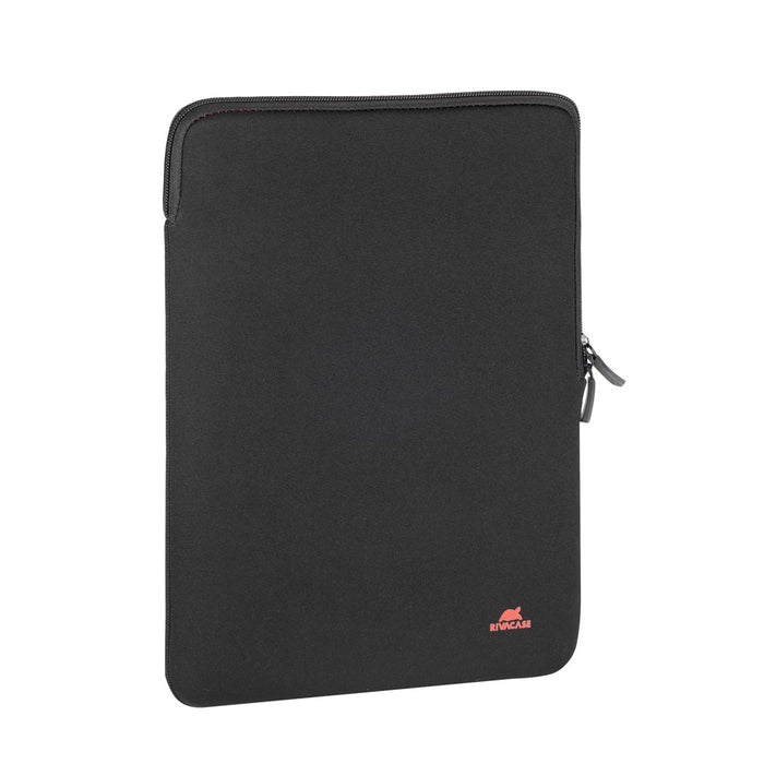 RIVACASE Antishock 5221 MacBook 13 калъф, вертикален, черен, двойни ципове