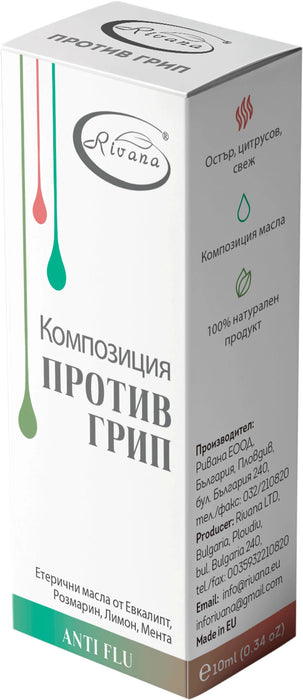 Композиция от етерични масла против грип, 10 ml