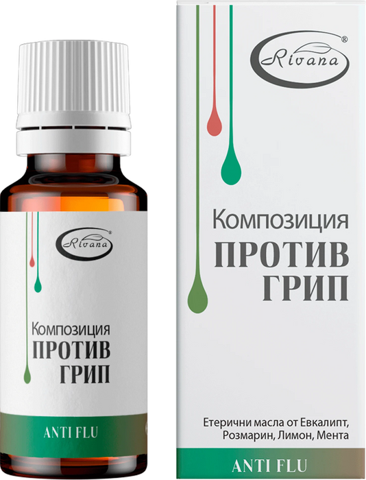 Композиция от етерични масла против грип, 10 ml