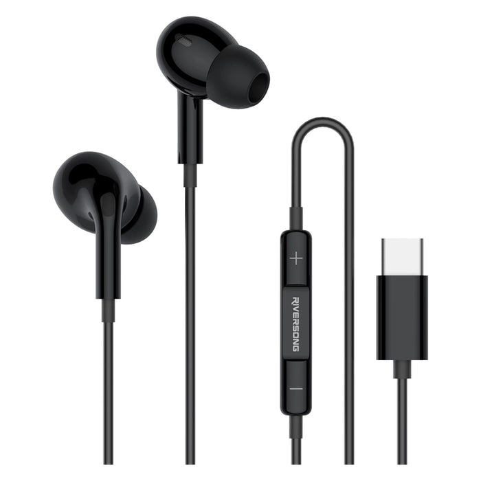 Стерео слушалки RIVERSONG MELODY T1+ TYPE-C BK