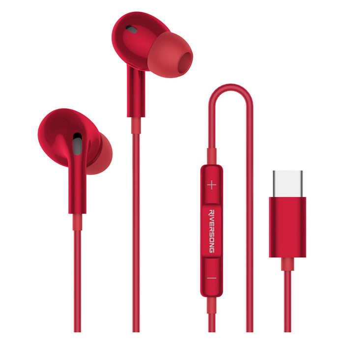 Стерео слушалки RIVERSONG MELODY T1+ TYPE-C RD