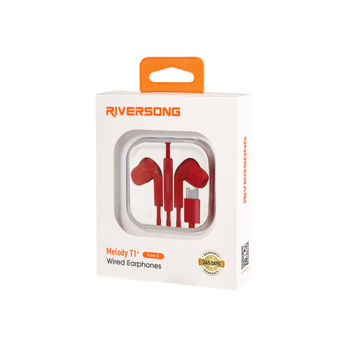 Стерео слушалки RIVERSONG MELODY T1+ TYPE-C RD