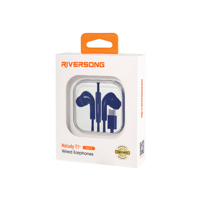 Стерео слушалки RIVERSONG MELODY T1+ TYPE-C BL