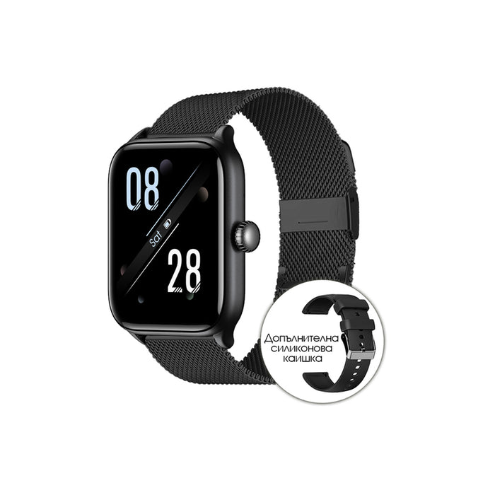 Смарт часовник RIVERSONG MOTIVE 6 PRO BLACK ПУЛСОМЕР, SPO2