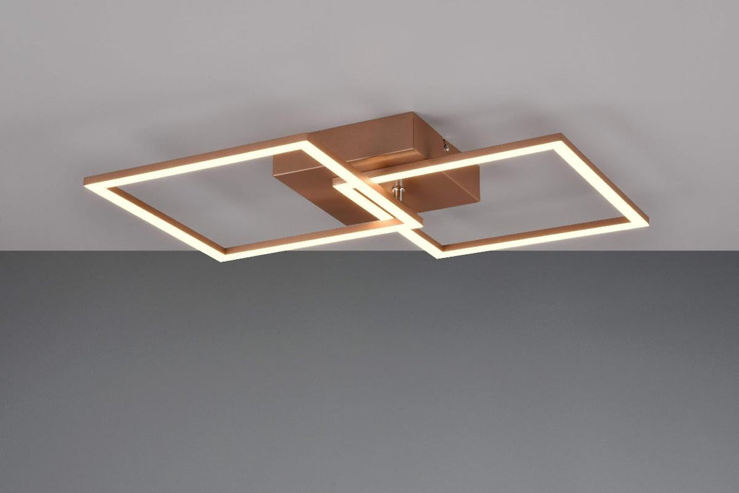 LED ПЛАФОН TRAIL 20W МЕТАЛ КАФЕ RL