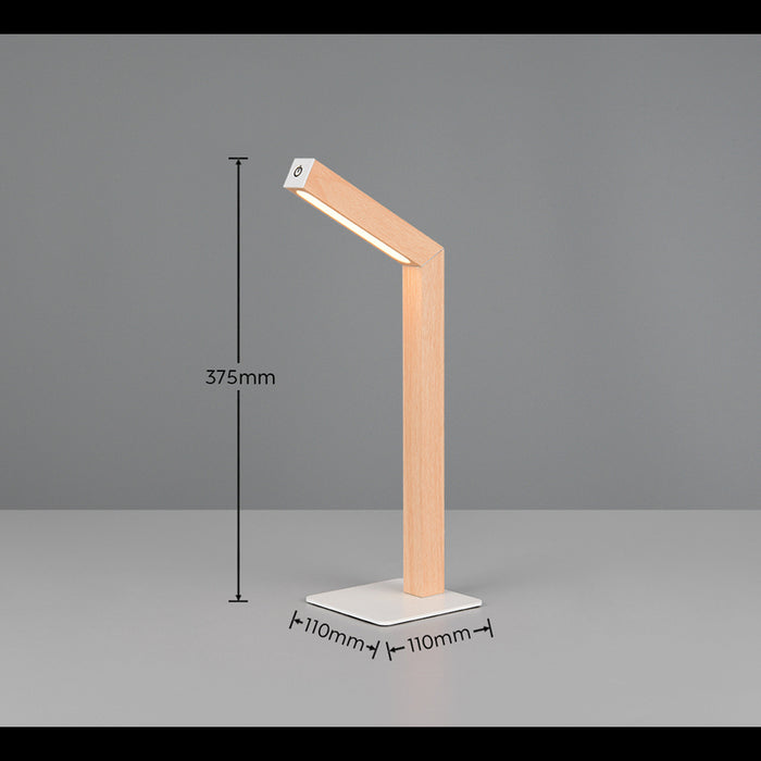 LED НАСТОЛНА ЛАМПА 2W 185LM ДЪРВО RL SKIP