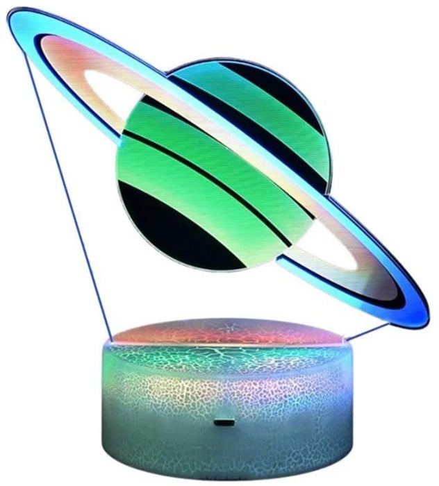 3D LED лампа Robetoy - Saturn, 20 cm