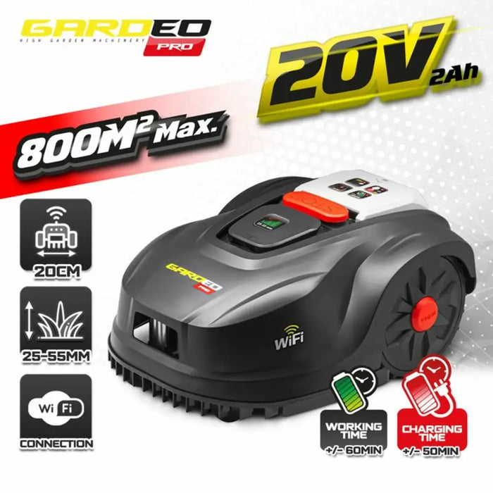 Роботизирана косачка Gardeo GRO20V20WIFI 1000 M² 800 m²