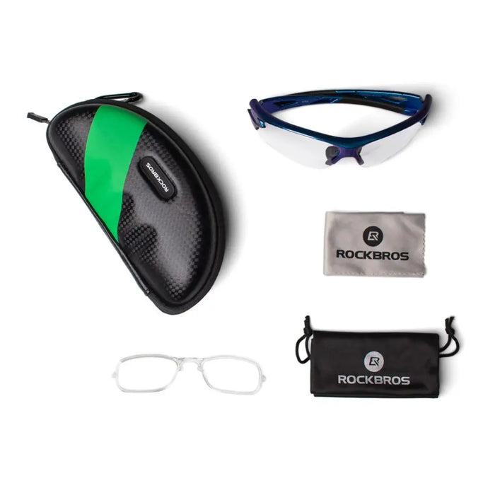 Rockbros 10069 UV400 сини фотохромни очила за колоездене