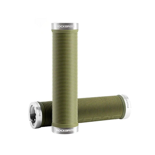 Rockbros Bike Grips Anti-Slip Twist Grips - Зелен