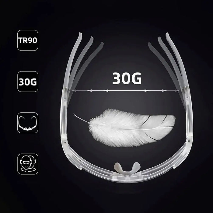 Rockbros SP291 UV400 бели фотохромни велосипедни очила