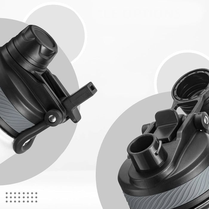 Термо велосипедна бутилка за напитки Rockbros 35210029006 650 мл - бяла