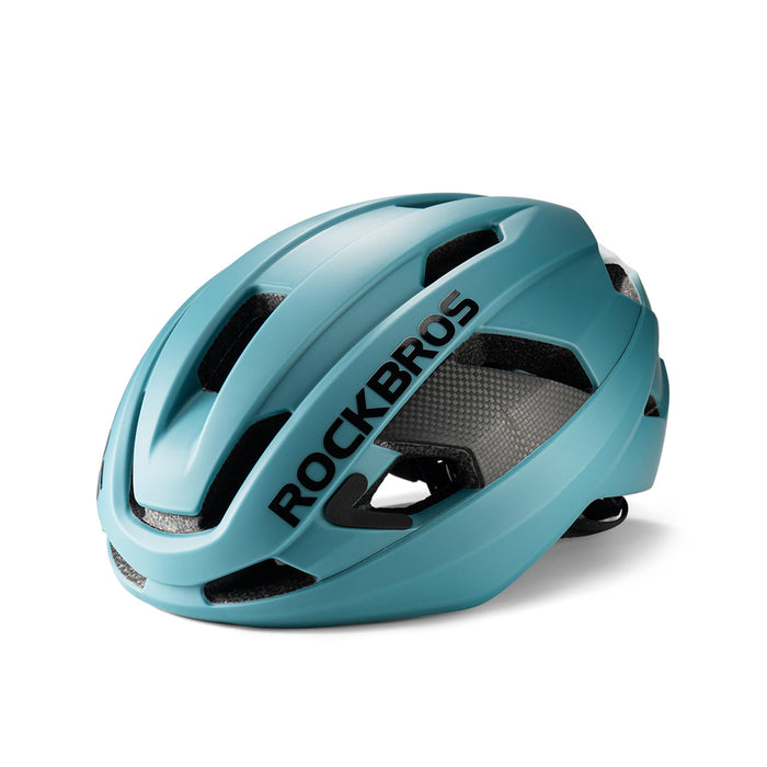 Карбонова велосипедна каска Rockbros LK-15 58-62 см - светло синя