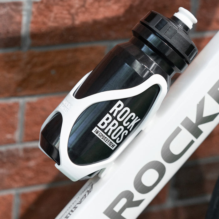 Rockbros LK24-H018 Поставка за бутилки с пластмасова кошница - бяла