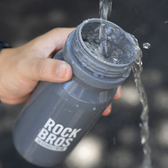 Велосипедна бутилка Rockbros 600 мл - сива