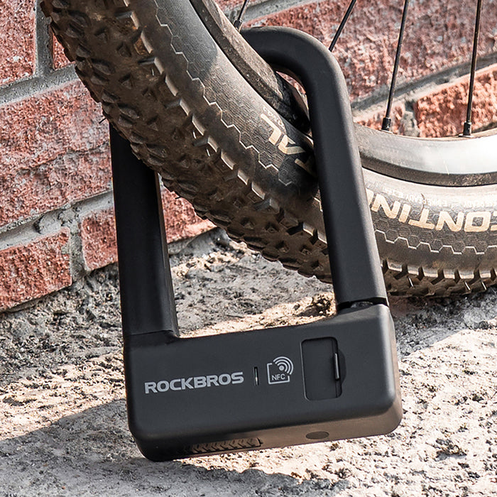 Rockbros RBNS1 SMART Велосипедна ключалка с NFC четец - Черна