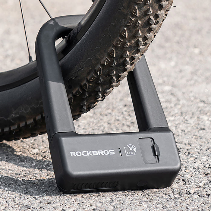 Rockbros RBNS1 SMART Велосипедна ключалка с NFC четец - Черна