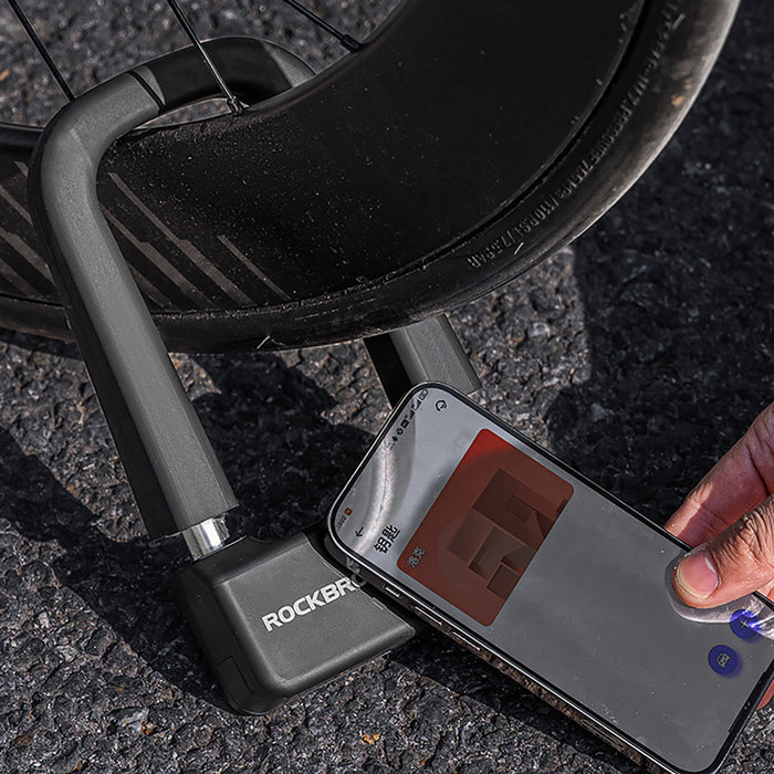 Rockbros RBNS1 SMART Велосипедна ключалка с NFC четец - Черна