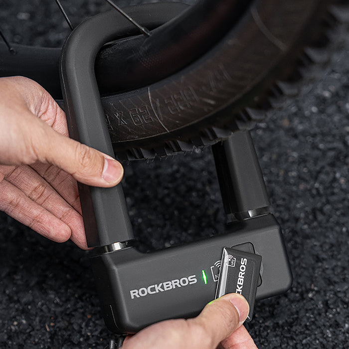 Rockbros RBNS1 SMART Велосипедна ключалка с NFC четец - Черна