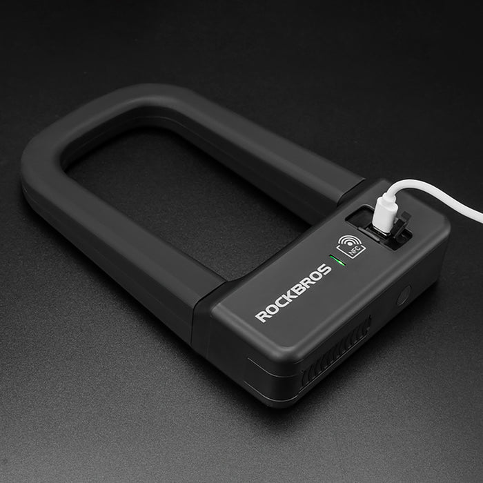 Rockbros RBNS1 SMART Велосипедна ключалка с NFC четец - Черна