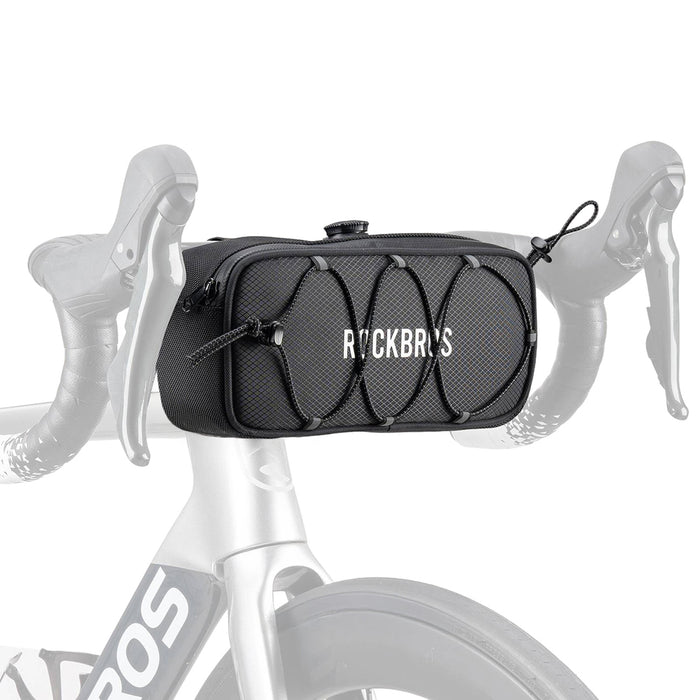 Rockbros TL001 ROAD TO SKY 1.9L Водоустойчива чанта за кормило за велосипед - Черна