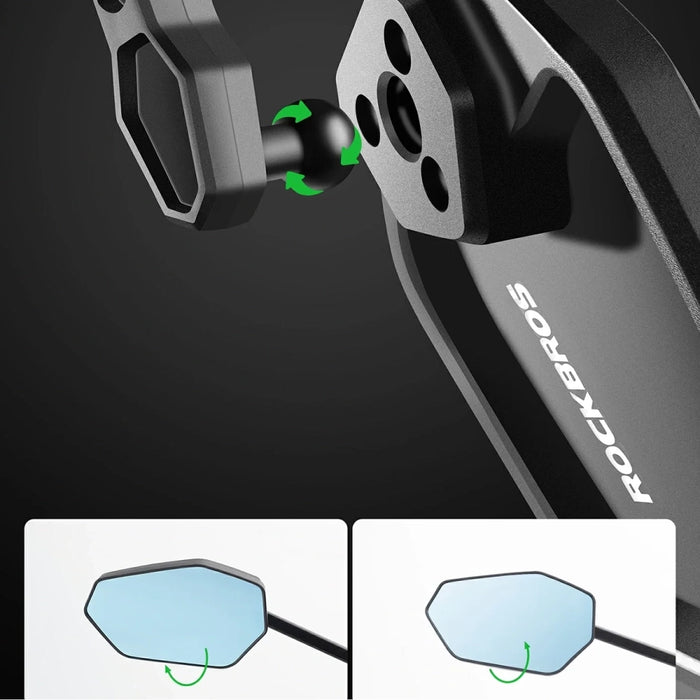 Rockbros F-253W Антирефлексно Велосипедно Огледало с Карбоново Рамо - Ляво