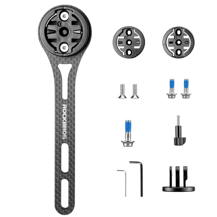 Rockbros FK-307W Карбонова стойка за велокомпютър - черна