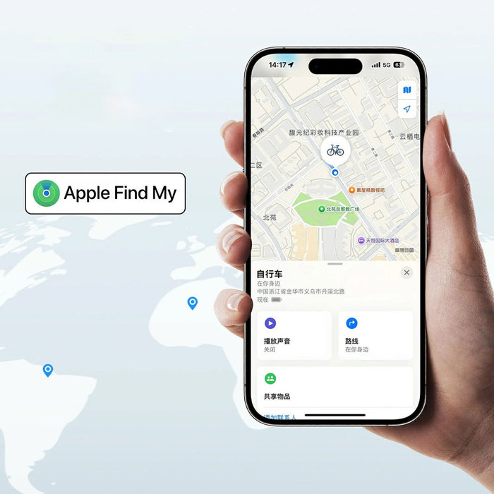 Rockbros RT1W Apple Find My Bluetooth локатор - черен