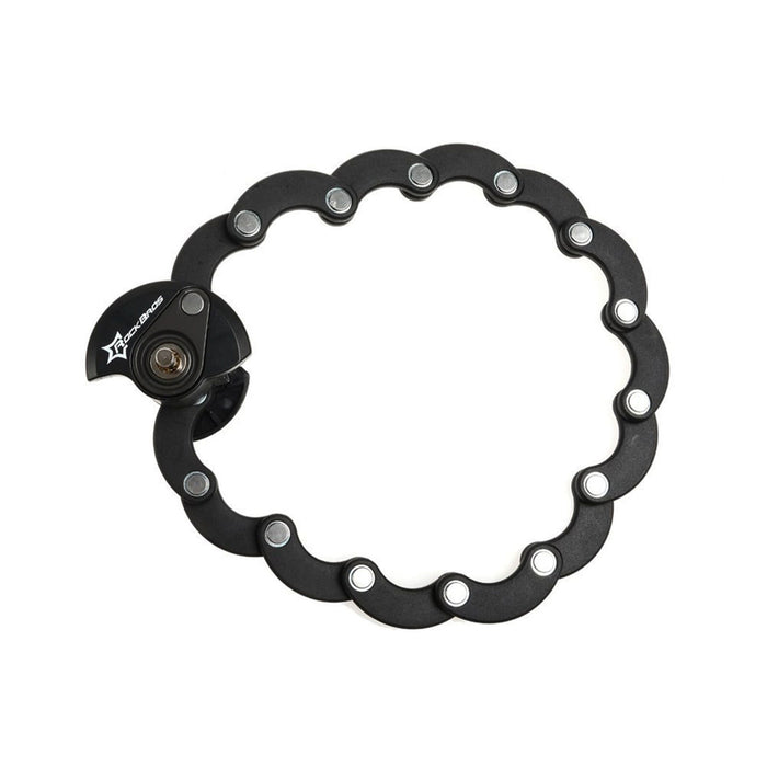 Сгъваема U-Lock ключалка за велосипед Rockbros WL798 - черна